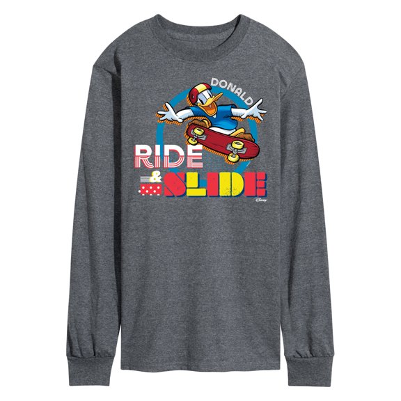 Disney - Standard Sports - Ride & Slide with Donald - Men's Long Sleeve T-Shirt