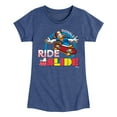 thumbnail image 1 of Disney - Standard Sports - Ride & Slide with Donald - Toddler & Youth Girls Short Sleeve Graphic T-Shirt, 1 of 5
