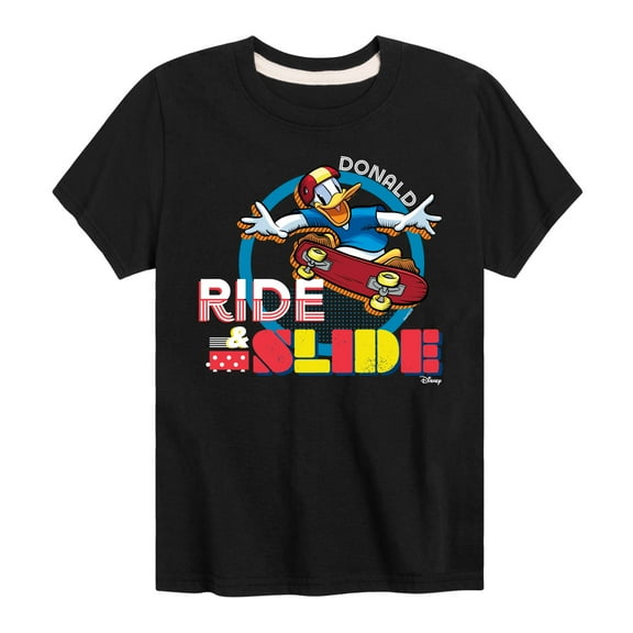 Disney - Standard Sports - Ride & Slide with Donald - Youth Short Sleeve Graphic T-Shirt