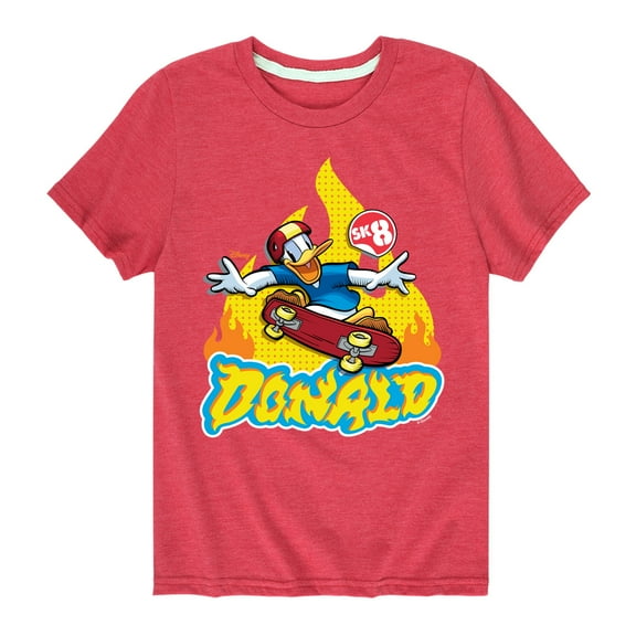 Disney - Standard Sports - SK8 with Donald - Youth Short Sleeve Graphic T-Shirt