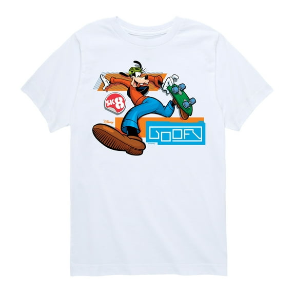 Disney - Standard Sports - SK8 with Goofy - Youth Short Sleeve Graphic T-Shirt