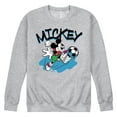 thumbnail image 1 of Disney - Standard Sports - Soccer Mickey - Men's Crew Neck Fleece Pullover, 1 of 5
