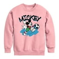 thumbnail image 1 of Disney - Standard Sports - Soccer Mickey - Youth Crewneck Fleece Sweatshirt, 1 of 4
