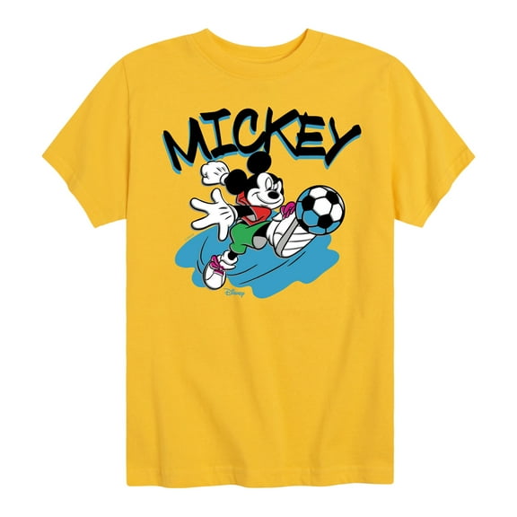 Disney - Standard Sports - Soccer Mickey - Youth Short Sleeve Graphic T-Shirt