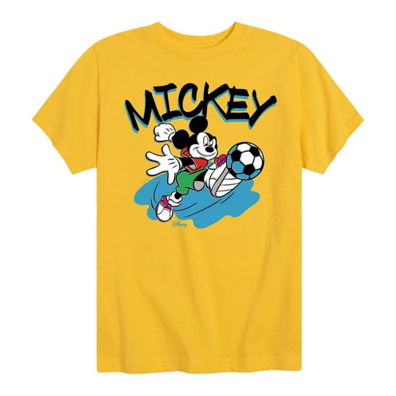 Disney - Standard Sports - Soccer Mickey - Youth Short Sleeve Graphic T-Shirt