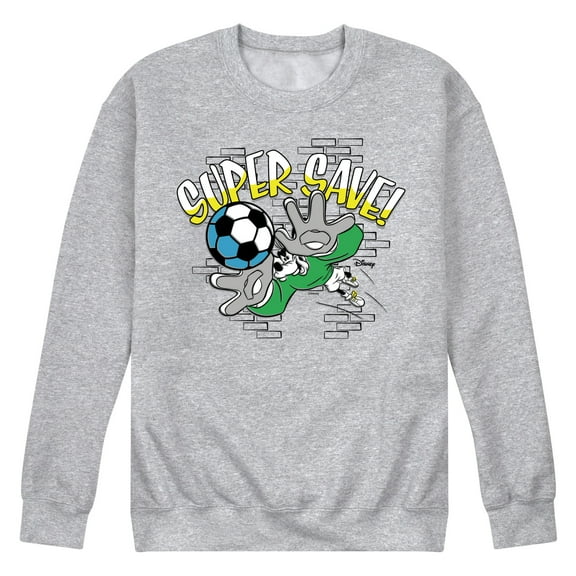 Disney - Standard Sports - Soccer Super Save - Men's Crew Neck Fleece Pullover