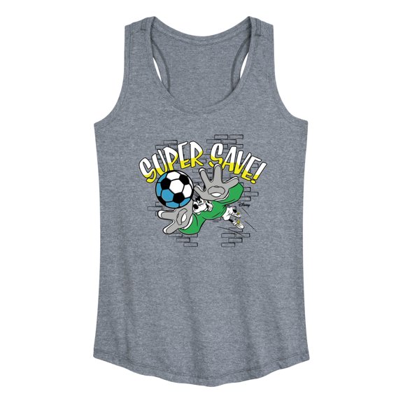 Disney - Standard Sports - Soccer Super Save - Women's Racerback Tank Top
