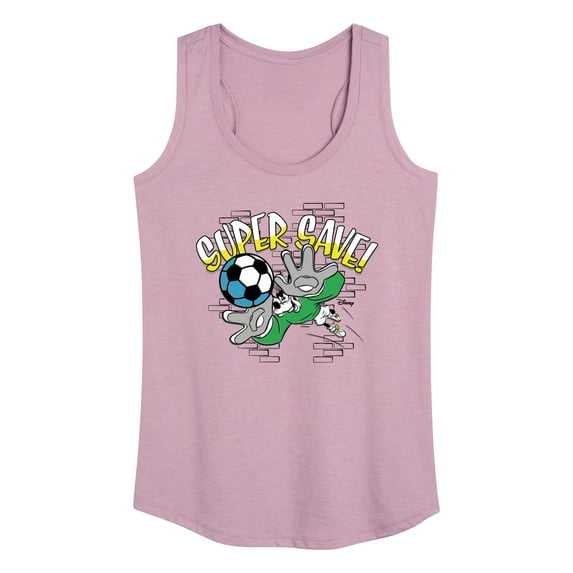 Disney - Standard Sports - Soccer Super Save - Women's Racerback Tank Top