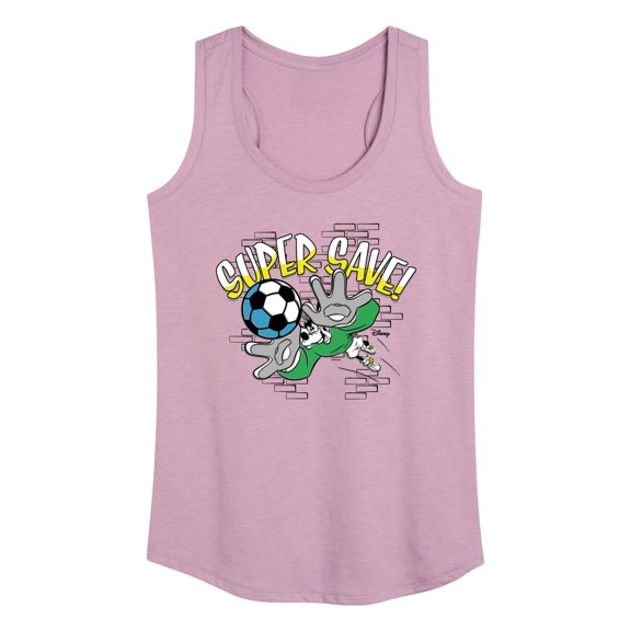 Disney - Standard Sports - Soccer Super Save - Women's Racerback Tank Top