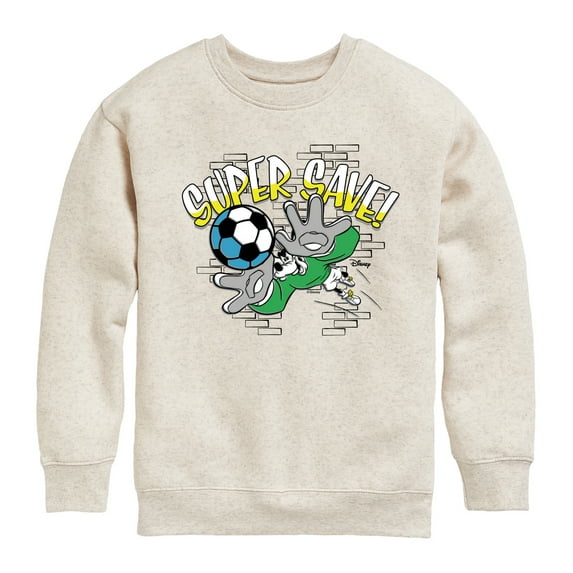 Disney - Standard Sports - Soccer Super Save - Youth Crewneck Fleece Sweatshirt