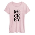thumbnail image 1 of Disney - Standing Mickey - Women's Short Sleeve Graphic T-Shirt, 1 of 3