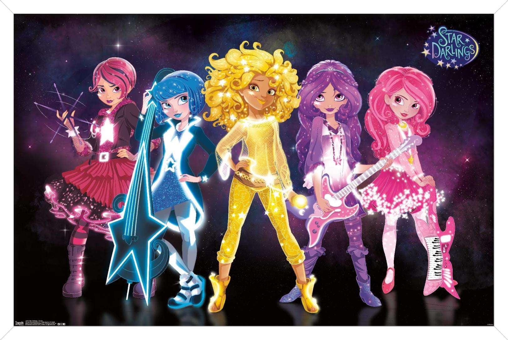 Disney Star Darlings - Group Wall Poster, 14.725" x 22.375", Framed