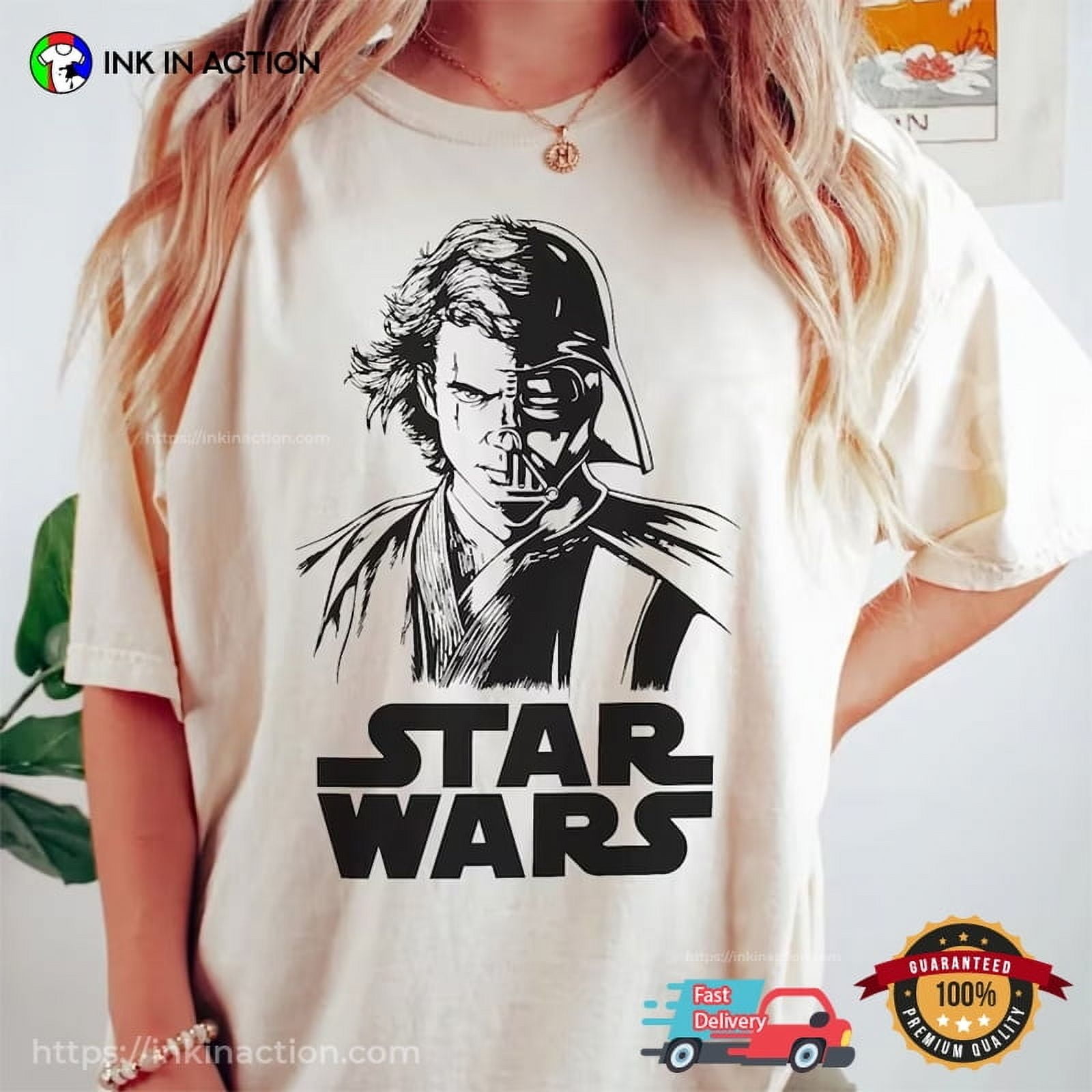 Disney Star Wars, Anakin Skywalker Becomes Darth Vader Comfort Colors ...