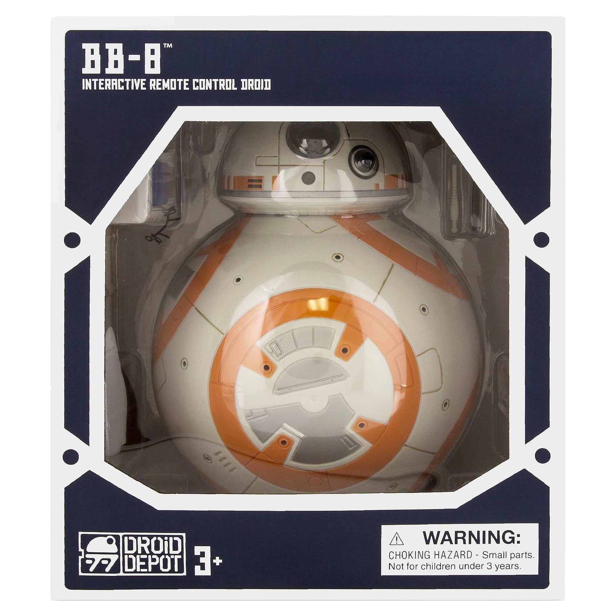 Disney Star Wars BB-8 Interactive Remote Control Droid Depot - H 11 2/5'' (to the top of his antenna) x L 7 1/8" x W 7 1/8" - image 1 of 3