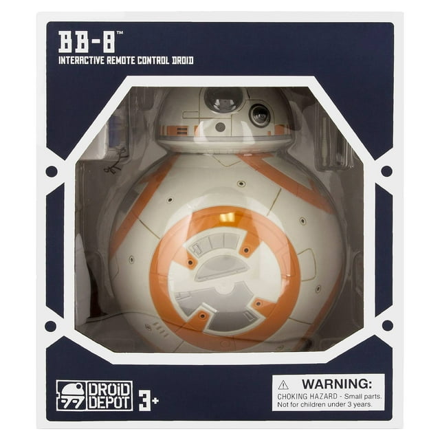 Disney Star Wars BB-8 Interactive Remote Control Droid Depot - H 11 2/5'' (to the top of his antenna) x L 7 1/8" x W 7 1/8"