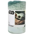 thumbnail image 1 of Disney Star Wars Baby Yoda Throw Blanket 45" x 60" The Child, 1 of 3