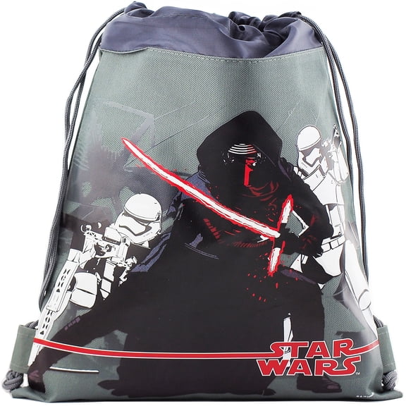 Disney Star Wars Dart Vader and Storm Trooper Drawstring Bag For Multi Purposes Use
