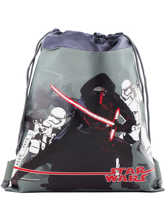 Disney Star Wars Dart Vader and Storm Trooper Drawstring Bag For Multi Purposes Use