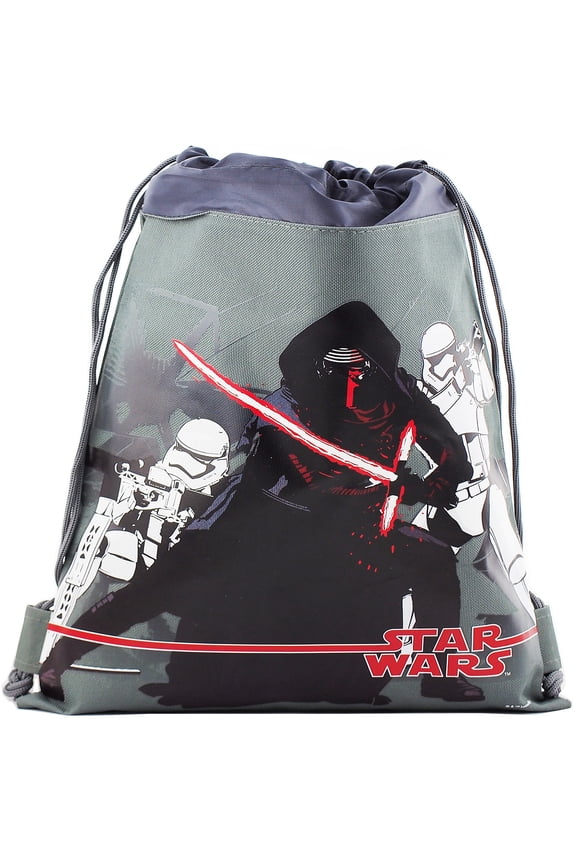 Disney Star Wars Dart Vader and Storm Trooper Drawstring Bag For Multi Purposes Use