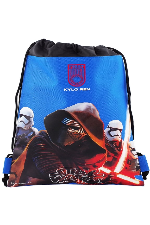 Disney Star Wars Dart Vader and Storm Trooper Drawstring Bag For Multi Purposes Use