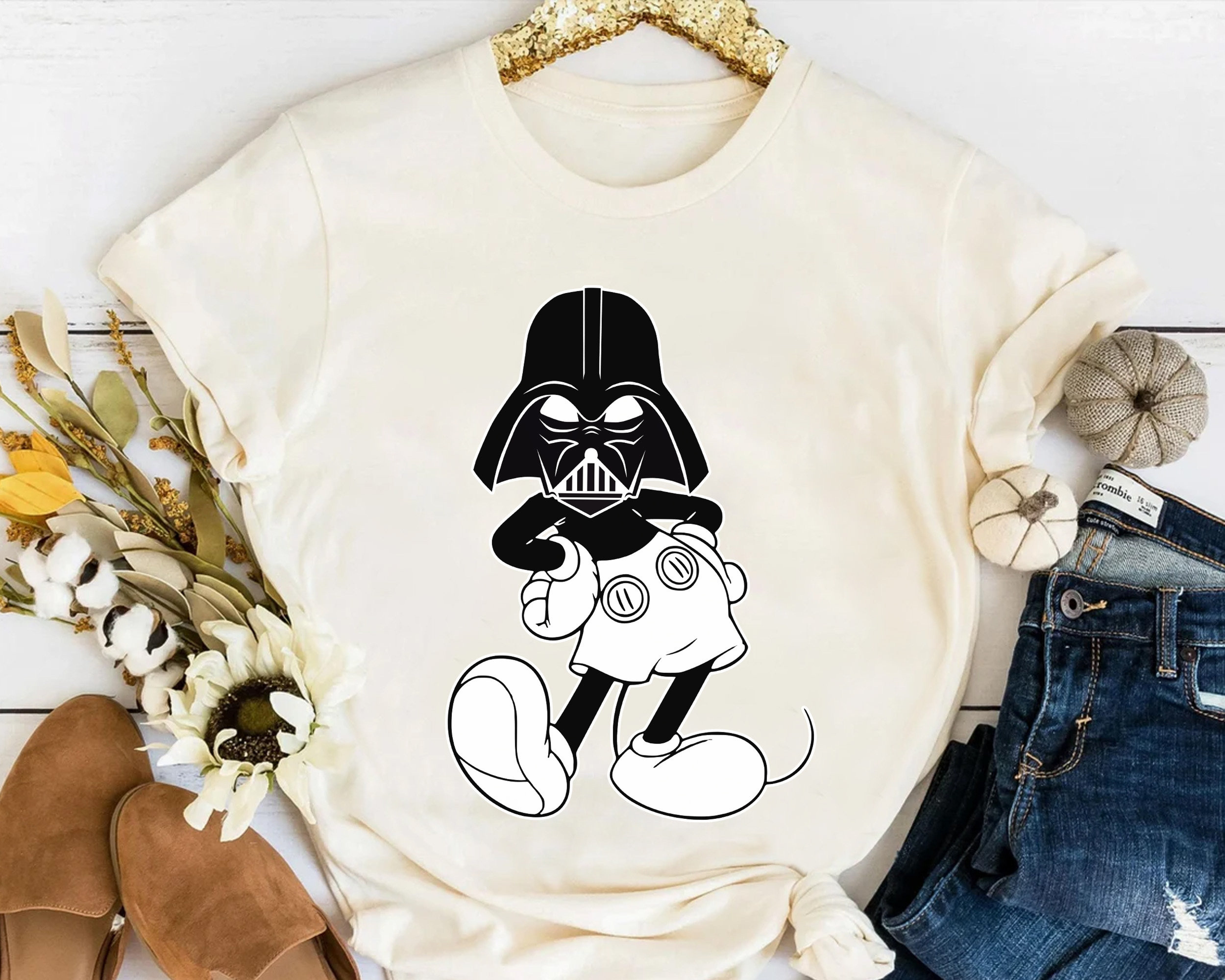 Mickey mouse star wars t shirt best sale