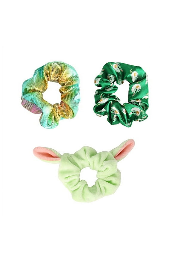 Disney - Star Wars Girl's  Yoda Scrunchie Set, 3 Pack