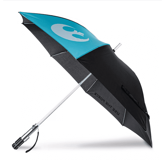 Disney Star Wars Light-Up LIGHTSABER Umbrella Rebel Alliance Insignia New