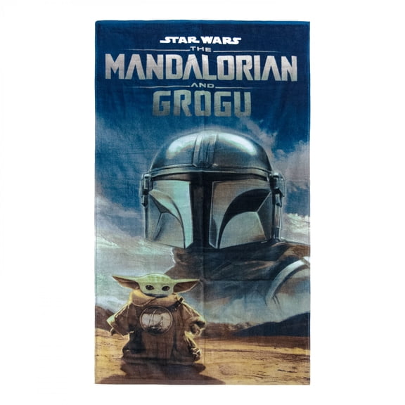 Disney Star Wars Mandalorian and Grogu Beach Towel