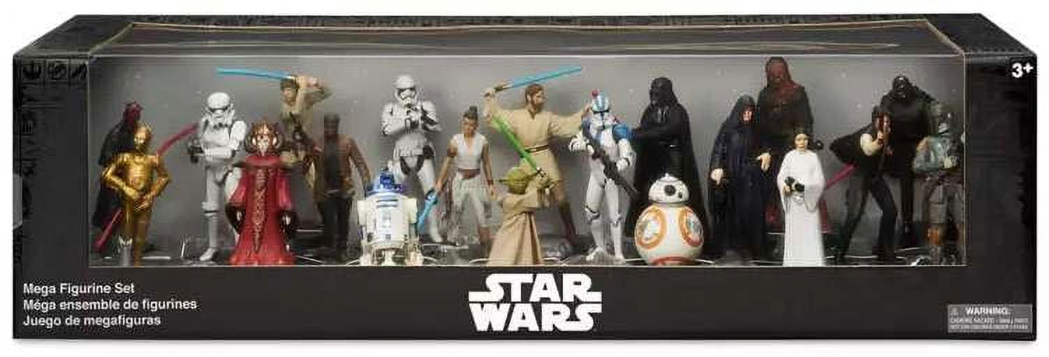 Disney Star Wars Mega 20-Piece PVC Figurine Playset - Fully Disney Star Wars Mega 20-Piece PVC Figurine Playset - Fully