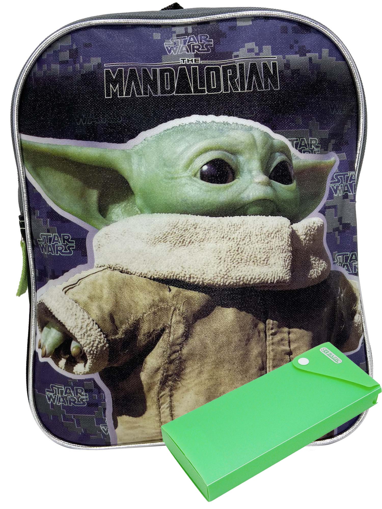 Disney Star Wars Mini Backpack 11 Baby Yoda Mandalorian w/ Sliding ...