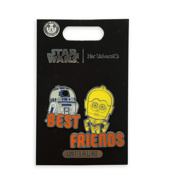 Disney Star Wars R2-D2 and C-3PO Best Friends Her Universe Limited Pin New Card