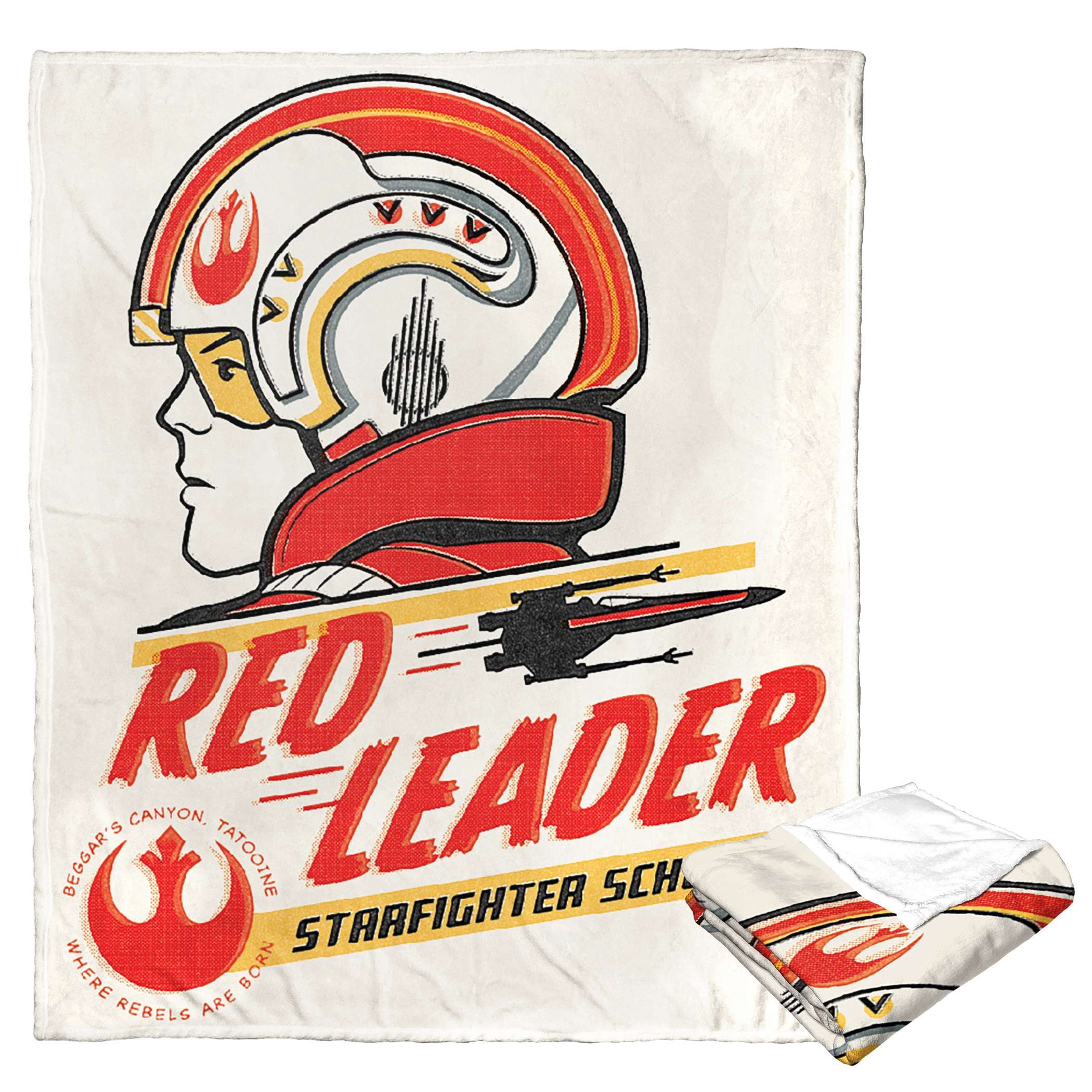 Disney Star Wars Red Leader Kids Silk Touch Throw Blanket - Walmart.com