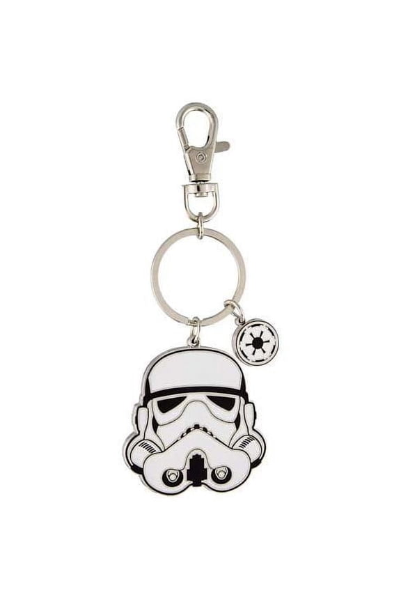 Disney Star Wars Stormtrooper Helmet Spring Clip Keychain, 1