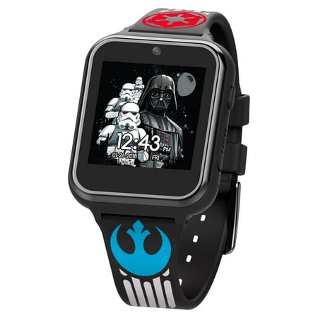 Disney Star Wars Unisex Child iTime Interactive Smart Watch with Silicone Strap 40mm (STW4010WM)