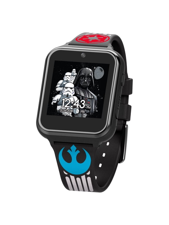 Disney Star Wars Unisex Child iTime Interactive Smart Watch with Silicone Strap 40mm (STW4010WM)