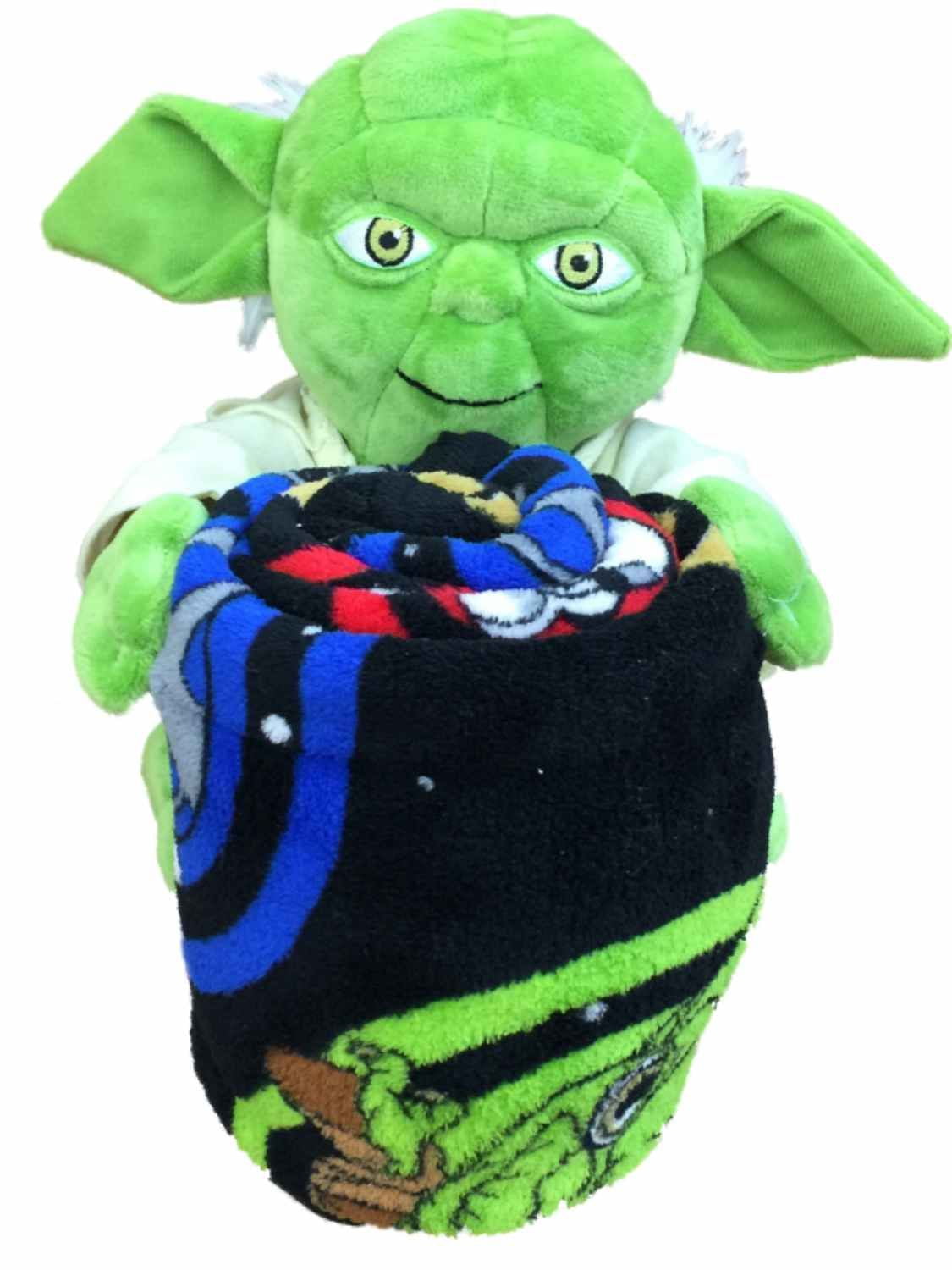 Disney Star Wars Yoda Throw Blanket Stuffed Action Figure Pc