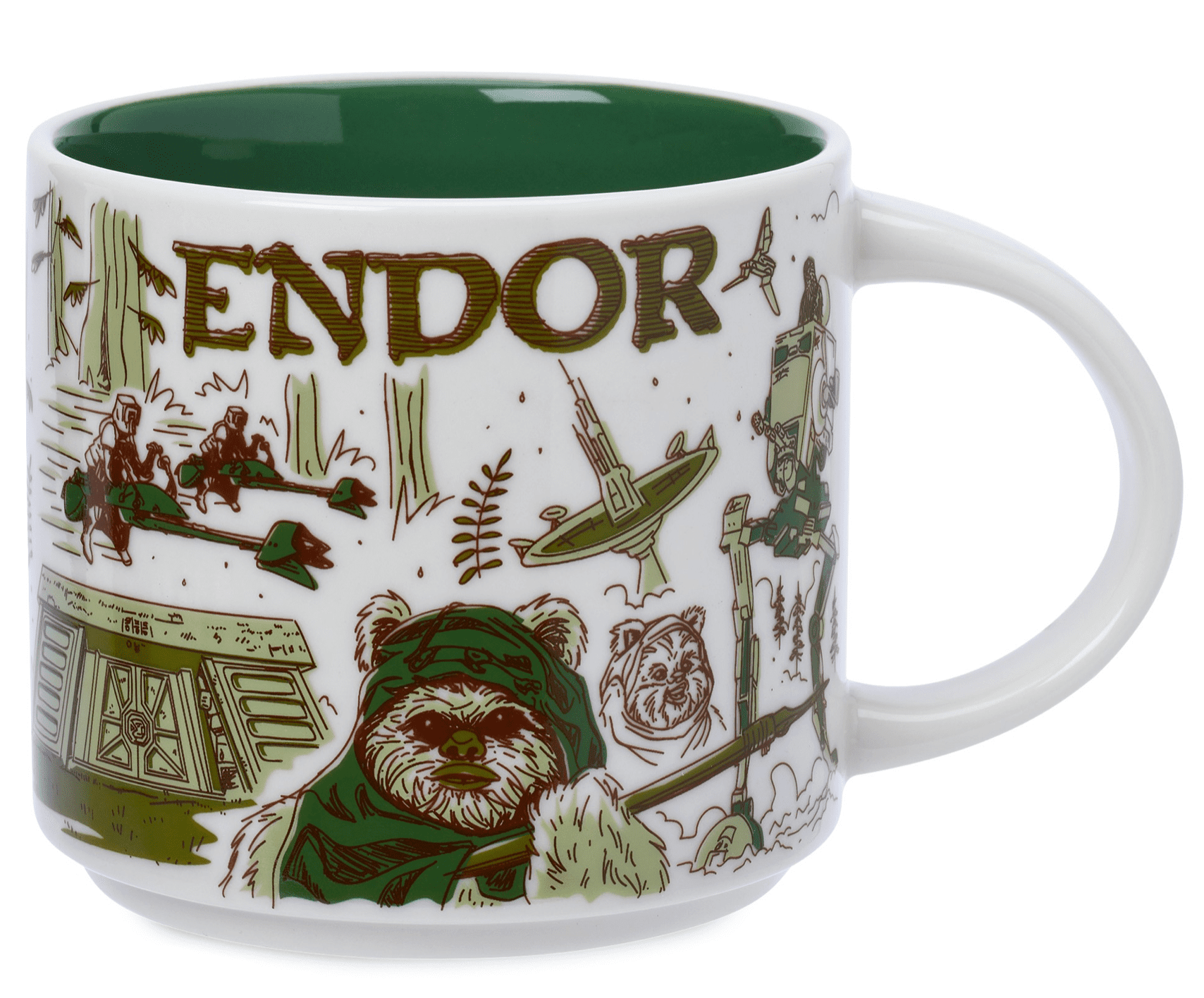 Disney Starbucks Been There Star Wars Endor Ceramic Coffee Mug New 