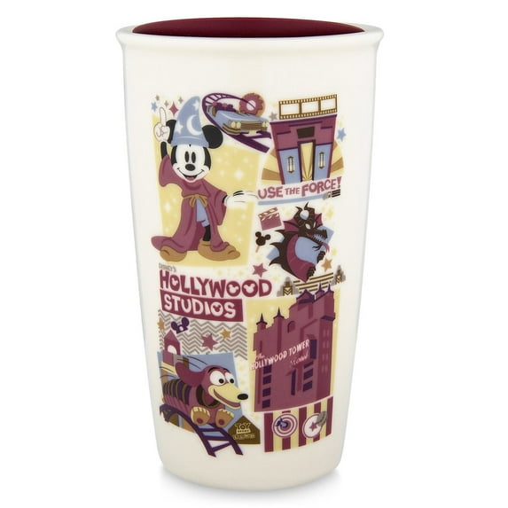 Disney Starbucks Hollywood Studios Attractions Coffee Tumbler Travel Mug New
