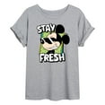 thumbnail image 1 of Disney - Stay Fresh - Juniors Ideal Flowy Muscle T-Shirt, 1 of 5