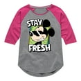 thumbnail image 1 of Disney - Stay Fresh - Toddler & Youth Girls Raglan Graphic T-Shirt, 1 of 5