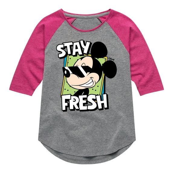 Disney - Stay Fresh - Toddler & Youth Girls Raglan Graphic T-Shirt