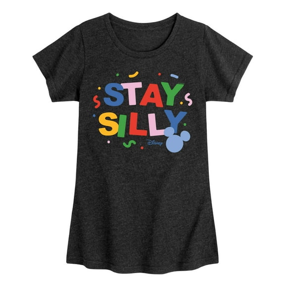 Disney - Stay Silly - Toddler & Youth Girls Short Sleeve Graphic T-Shirt