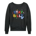 thumbnail image 1 of Disney - Stay Silly - Women's Lightweight French Terry Long Sleeve Shirt, 1 of 5
