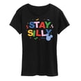 thumbnail image 1 of Disney - Stay Silly - Women's Short Sleeve Graphic T-Shirt, 1 of 5