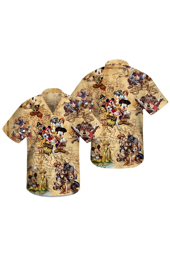 Disney Steamboat Willie 1929 Hawaiian Shirt, Mickey Summer Tee