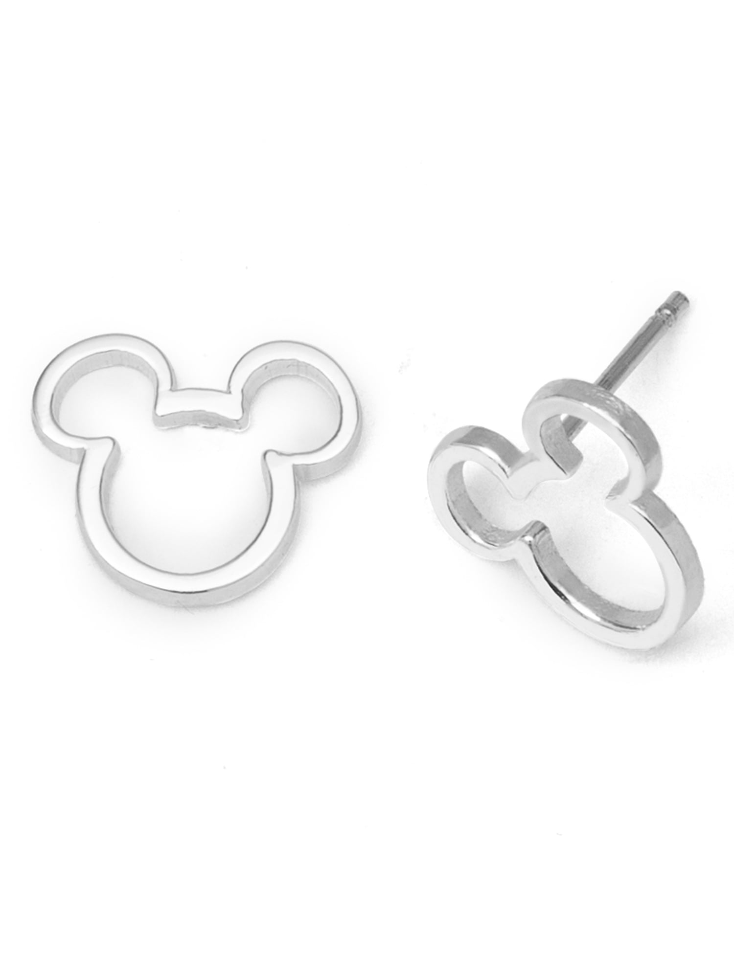 Disney Sterling Silver Mickey Mouse Stud Earrings - Walmart.com