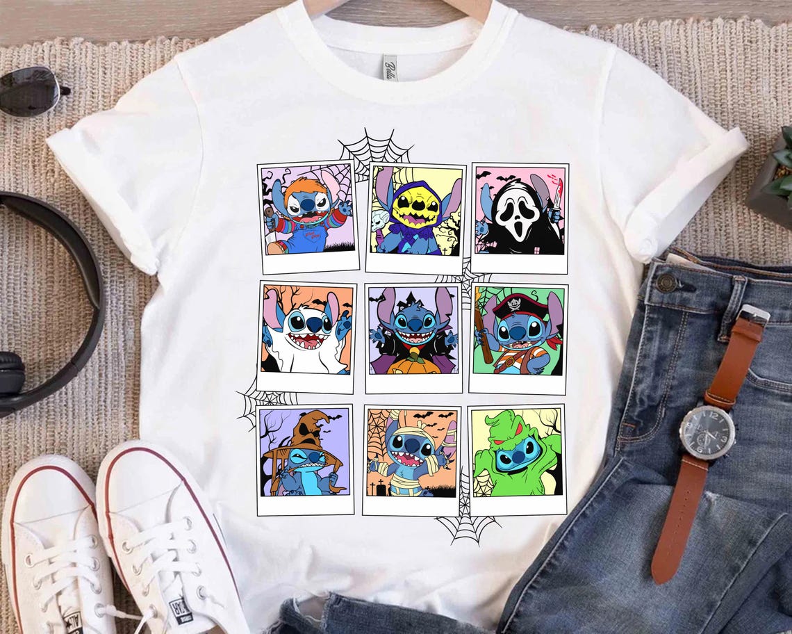 Disney Sti.tch Halloween Costume Shirt, Mickey's Not So Scary Halloween