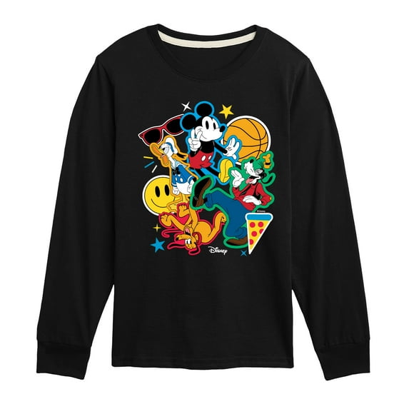 Disney - Sticker Collage - Toddler & Youth Long Sleeve Graphic T-Shirt
