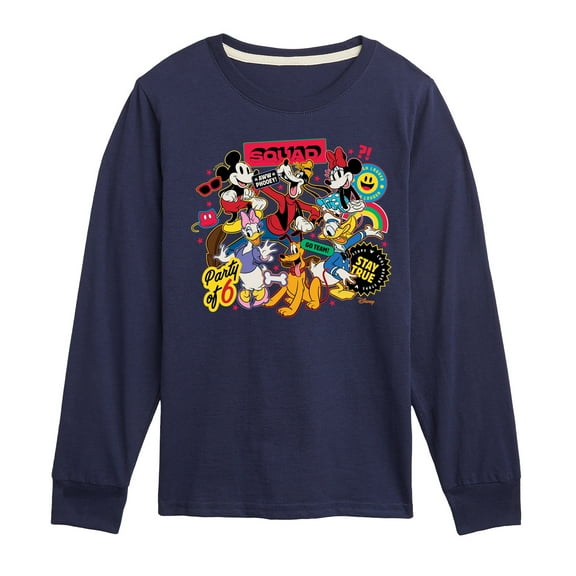Disney - Sticker Group - Youth Long Sleeve Graphic T-Shirt