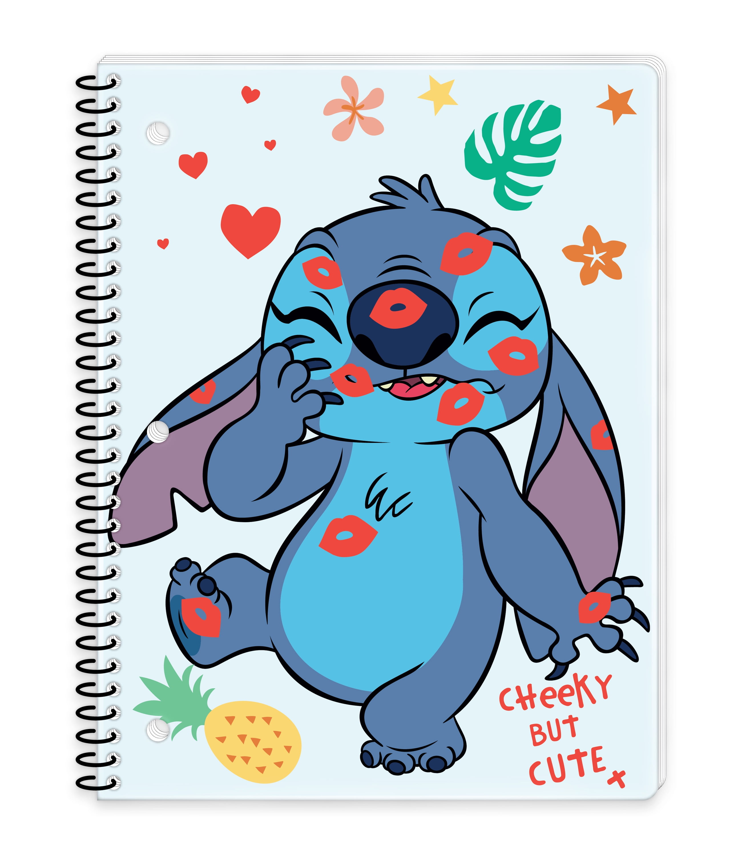 Disney Stitch 1-Subject Spiral Notebook, Wide Ruled, 80 Sheets, Multi-Color